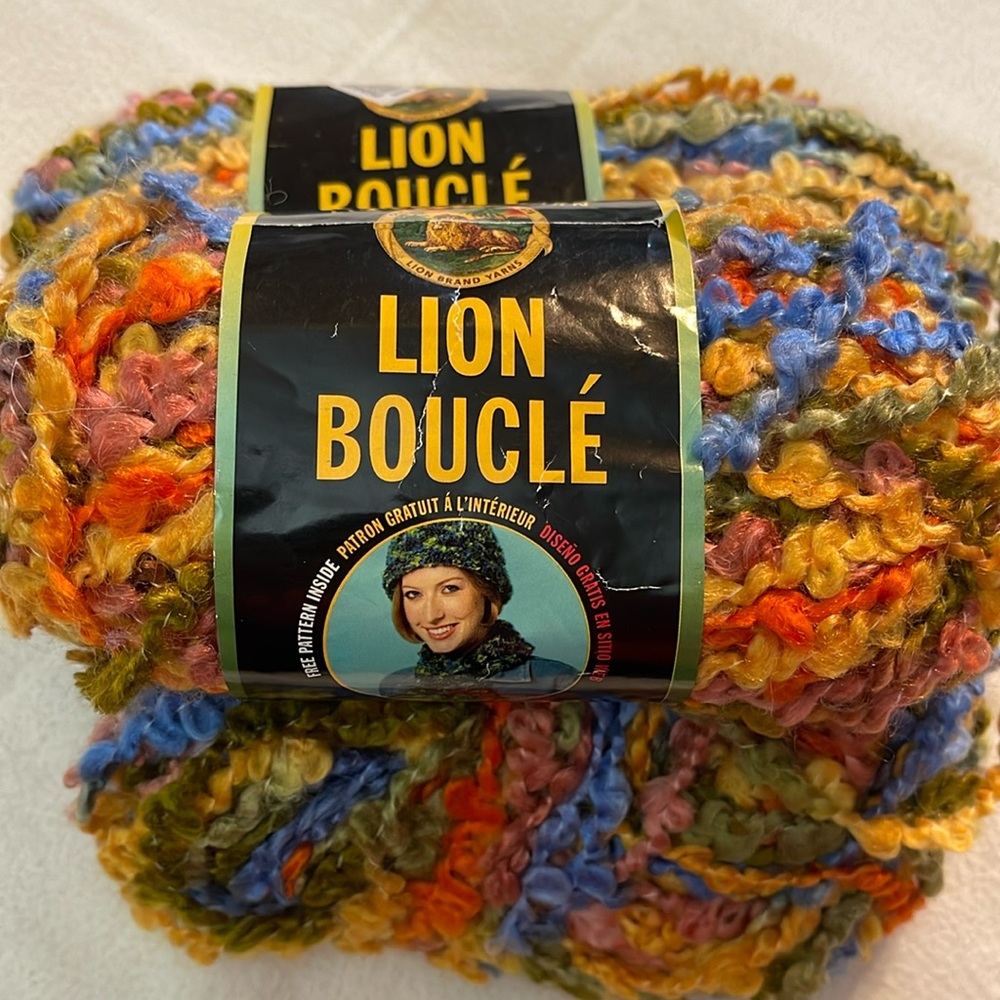 “Taffy” Lion Brand Yarn.